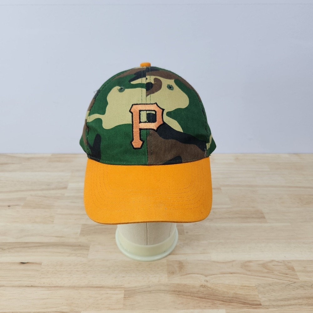 Pittsburgh Pirates Camo Orange Strapback Hat Cap bwm  Global